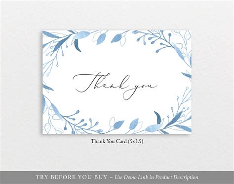 5x7 Thank You Card Template